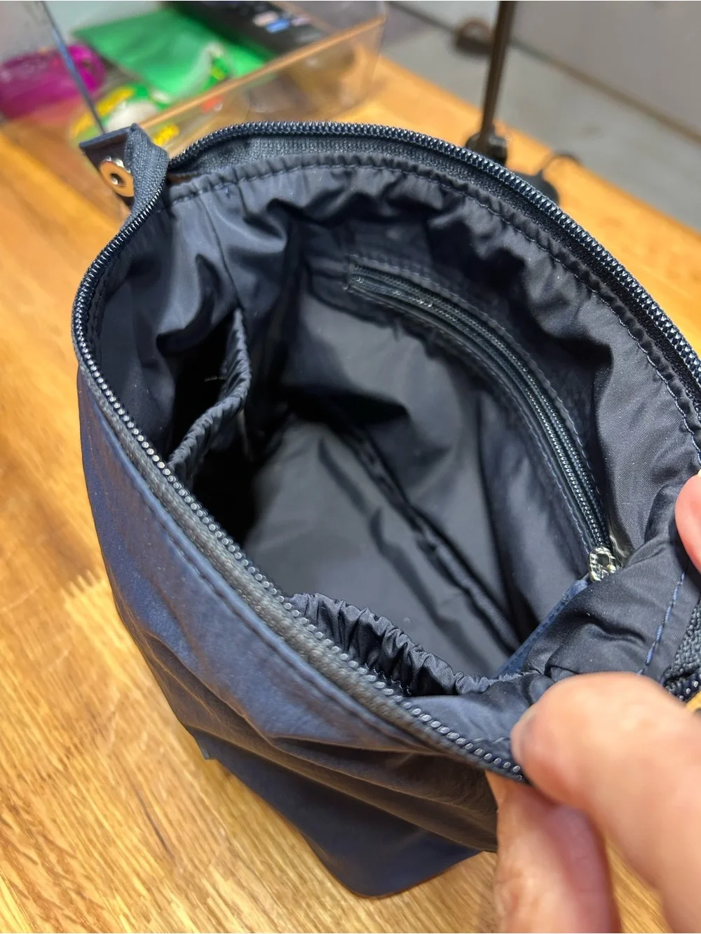 Athleta Navy Cosmetic Pouch